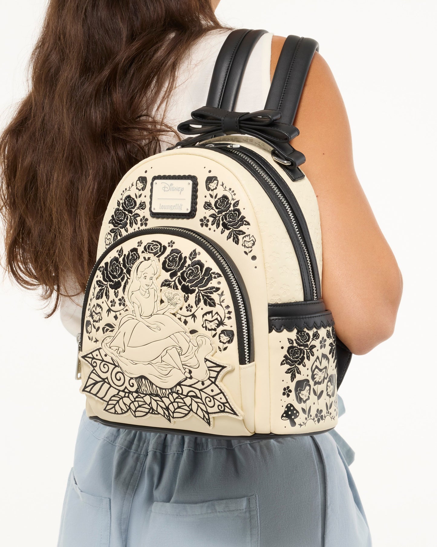 Loungefly Alice In Wonderland Embroidered Floral Mini Backpack