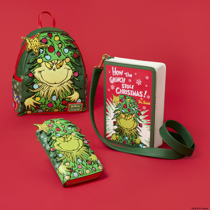 Loungefly Dr. Seuss How the Grinch Stole Christmas! Light-Up Tree Mini Backpack