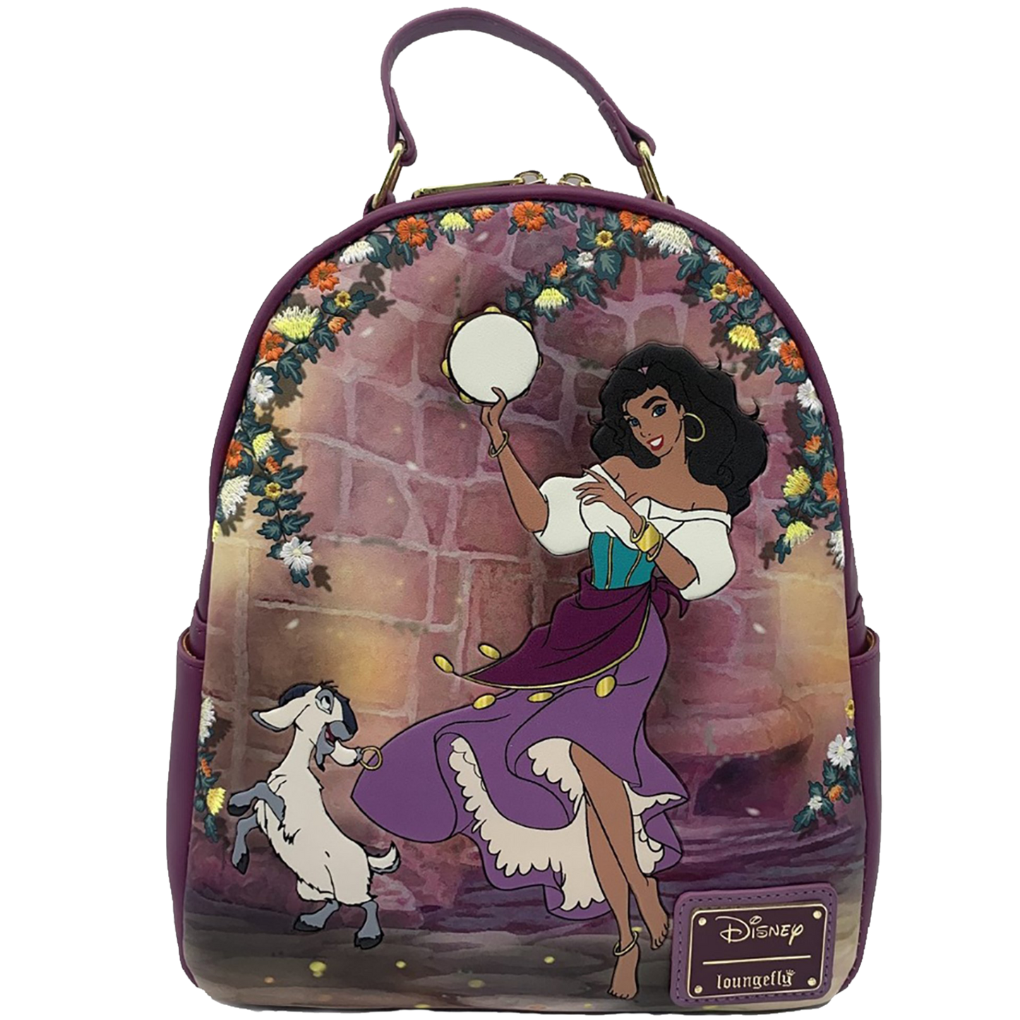 Loungefly Exclusive Disney The Hunchback of Notre Dame, Esmeralda and Djali Scene Mini Backpack