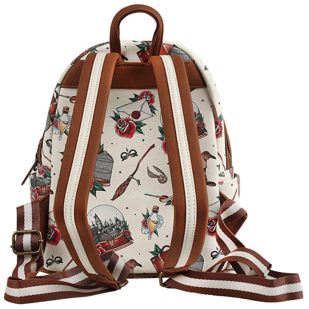 Loungefly Harry Potter Tattoo AOP Mini Backpack