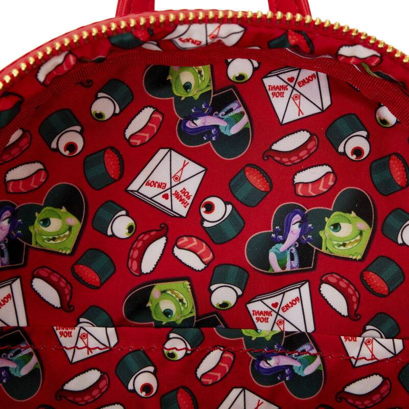 Loungefly Disney Pixar Monsters Inc Harryhausen's Takeout Boo Popup Mini Backpack