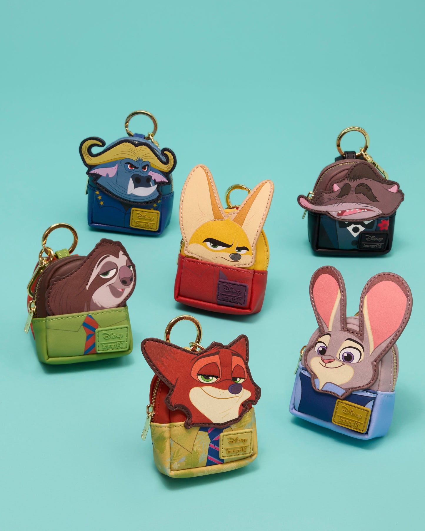 Loungefly Disney Zootopia Mystery Mini Backpack Keychain Charm