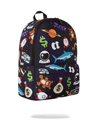 SPACE JUNK PATTERN BACKPACK