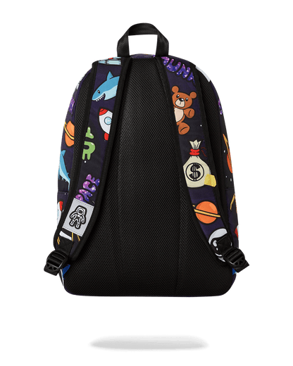 SPACE JUNK PATTERN BACKPACK
