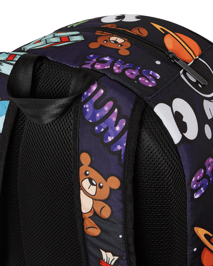 SPACE JUNK PATTERN BACKPACK