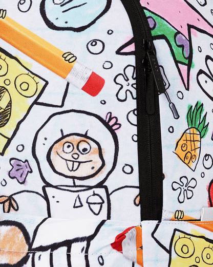 SPONGE DOODLE SPACE JUNK BACKPACK