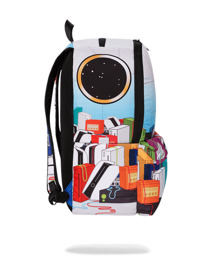 YOU PLAY TOO MUCH SPACE JUNK BACKPACK