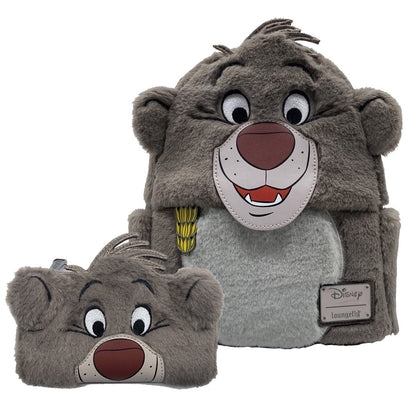 Loungefly Disney Jungle Book Baloo Cosplay Backpack & Wallet Set