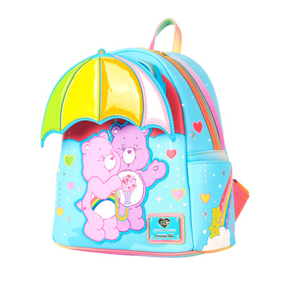 Loungefly Care Bears Cheer Bear & Share Bear Rainbow Umbrella Mini Backpack