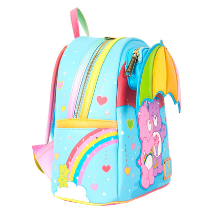 Loungefly Care Bears Cheer Bear & Share Bear Rainbow Umbrella Mini Backpack