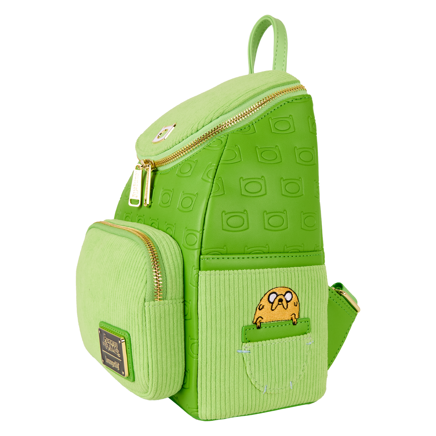 Loungefly WB Adventure Time Finn All-Over Print Corduroy Mini Backpack