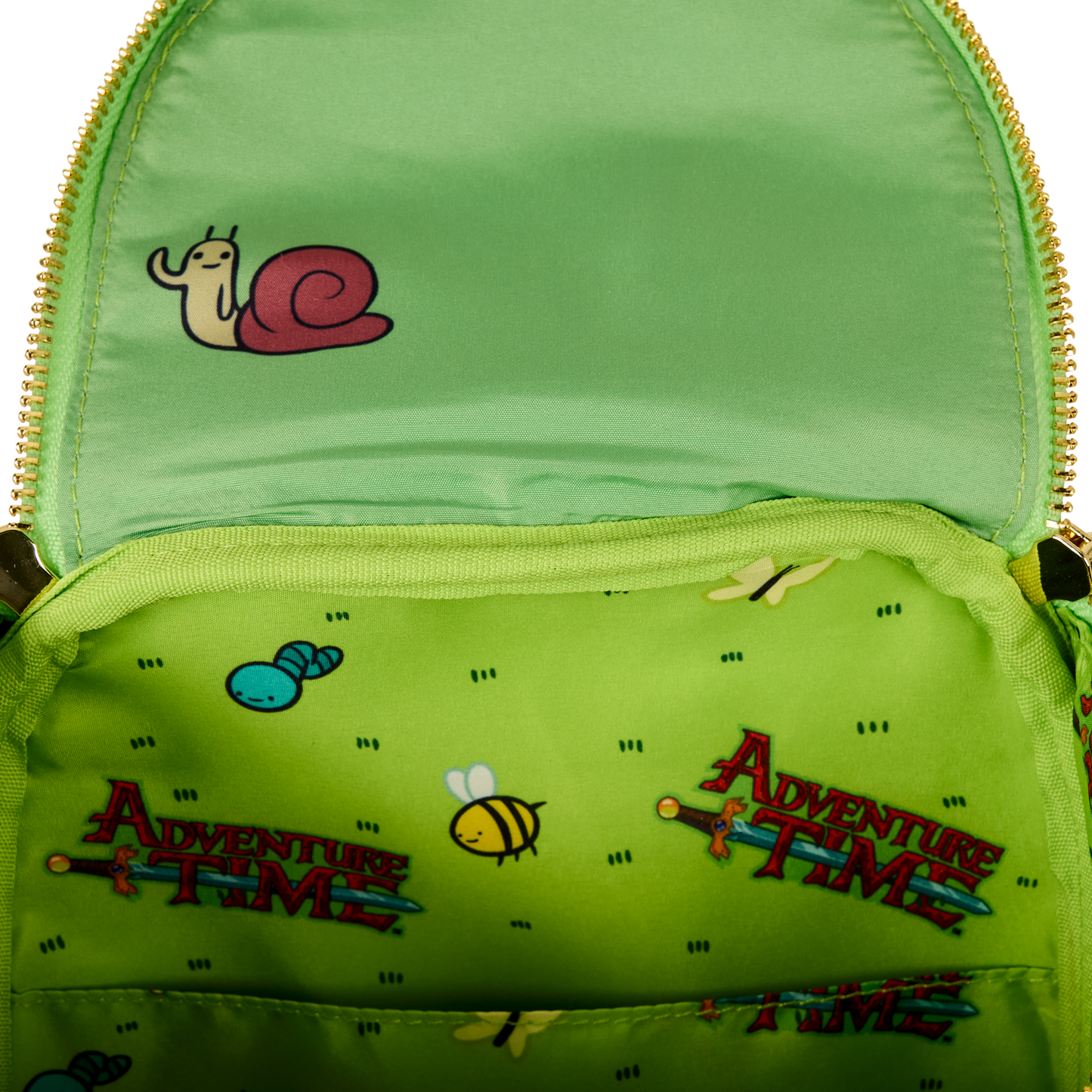 Loungefly WB Adventure Time Finn All-Over Print Corduroy Mini Backpack