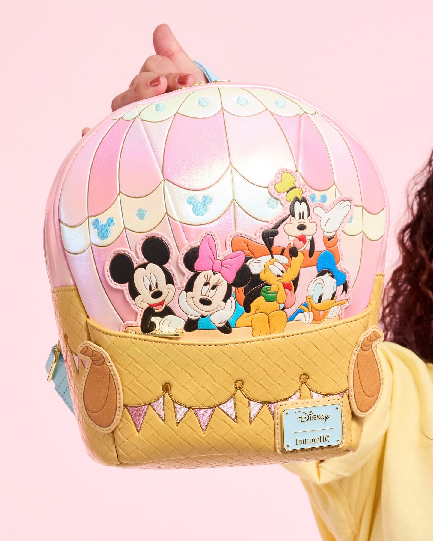 Loungefly Disney Mickey & Friends Figural Hot Air Balloon Mini Backpack