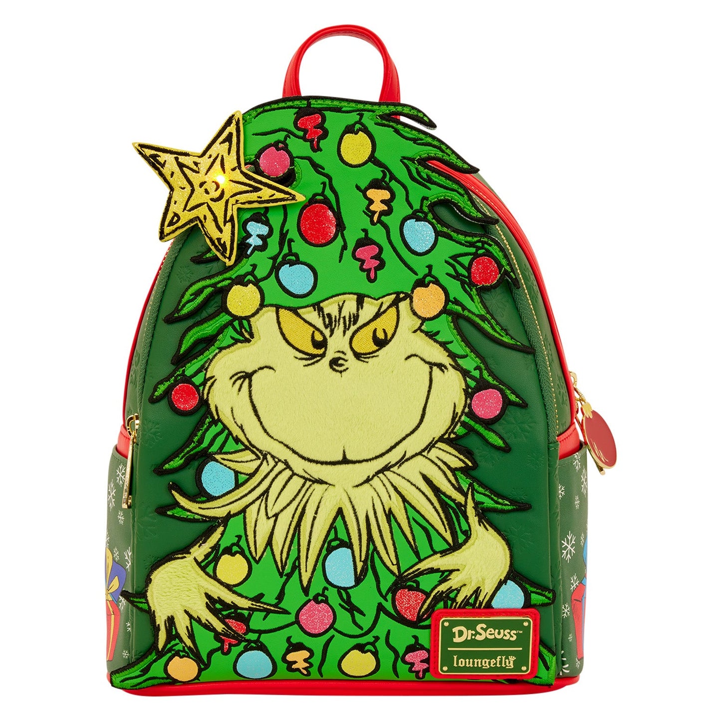 Loungefly Dr. Seuss How the Grinch Stole Christmas! Light-Up Tree Mini Backpack