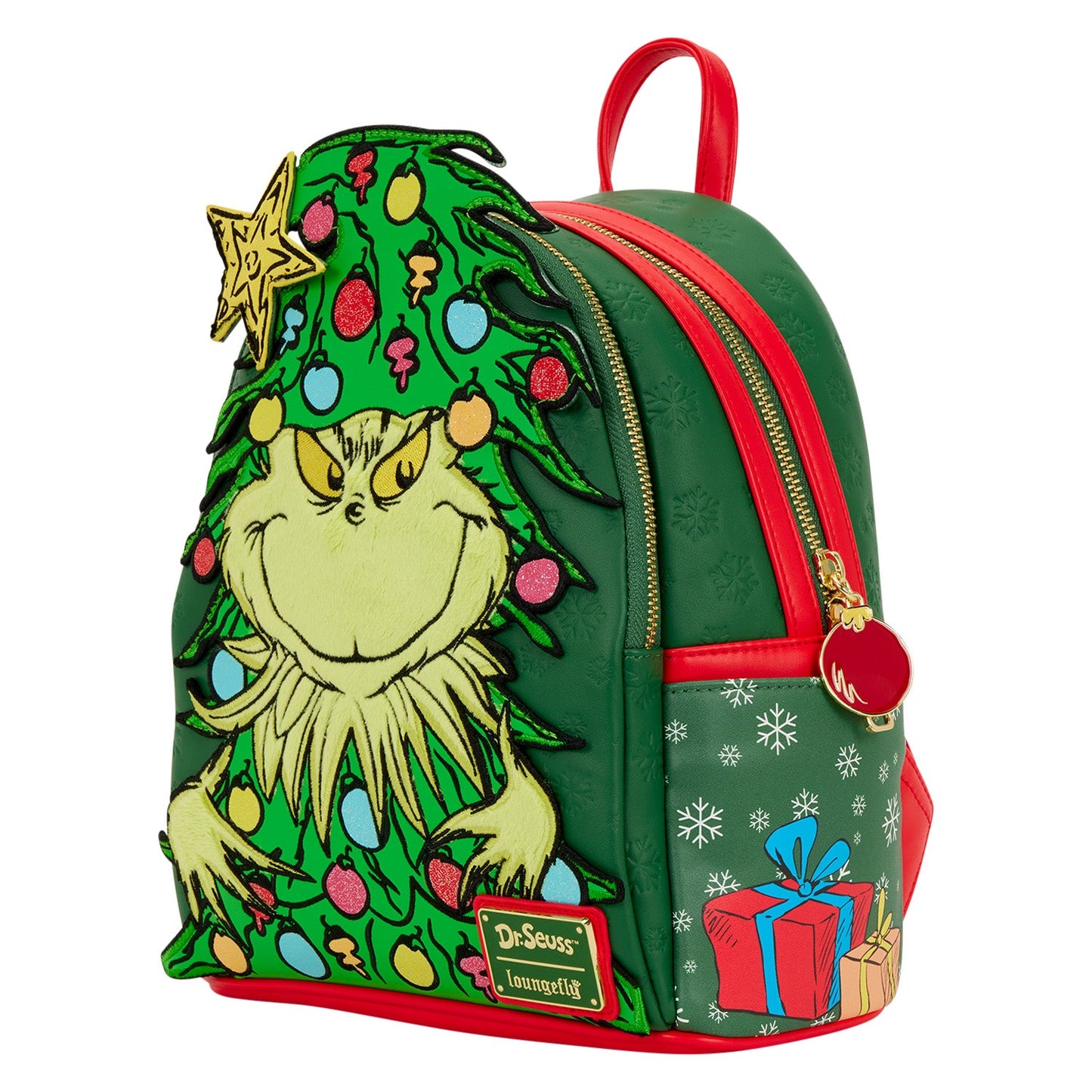 Loungefly Dr. Seuss How the Grinch Stole Christmas! Light-Up Tree Mini Backpack