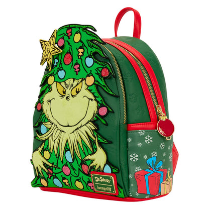Loungefly Dr. Seuss How the Grinch Stole Christmas! Light-Up Tree Mini Backpack