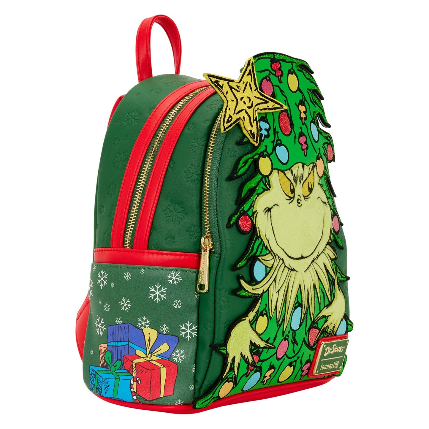 Loungefly Dr. Seuss How the Grinch Stole Christmas! Light-Up Tree Mini Backpack