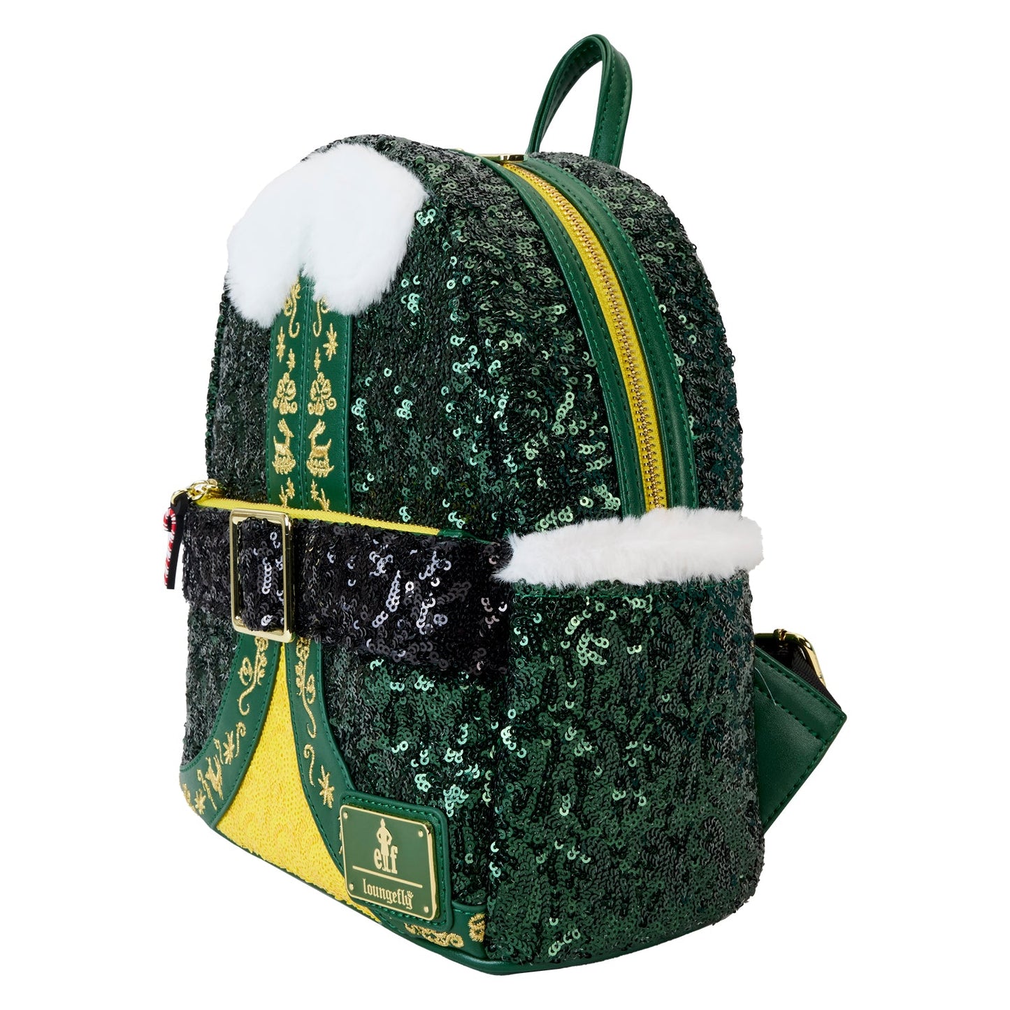 Loungefly WB Elf Buddy Sequin Cosplay Mini Backpack