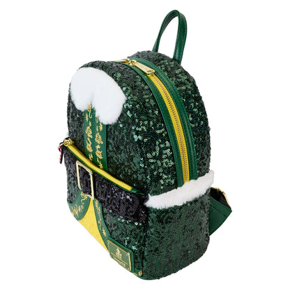 Loungefly WB Elf Buddy Sequin Cosplay Mini Backpack