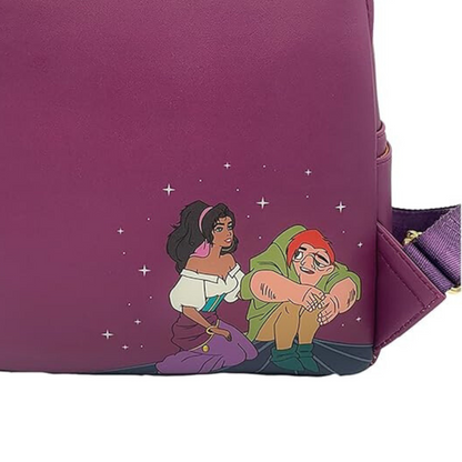 Loungefly Exclusive Disney The Hunchback of Notre Dame, Esmeralda and Djali Scene Mini Backpack