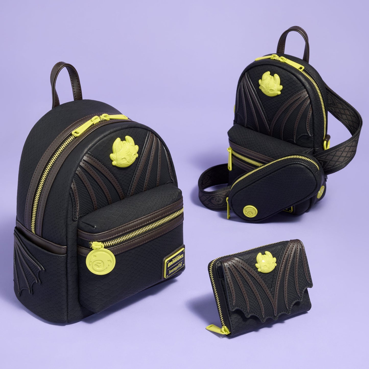 Loungefly Dreamworks How To Train Your Dragon Night Fury Mini Backpack