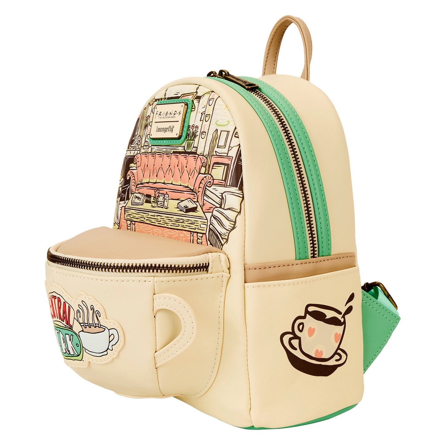 Loungefly WB Friends Central Perk Domed Coffee Mug Scented Mini Backpack