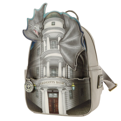 Loungefly Harry Potter Gringotts Bank and Dragon Mini Backpack (Exclusive)
