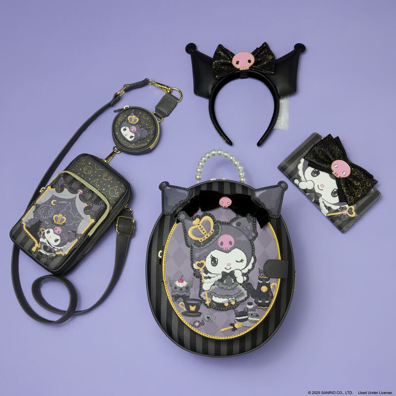 Loungefly Sanrio Kuromi 20th Anniversary Cameo Mini Backpack
