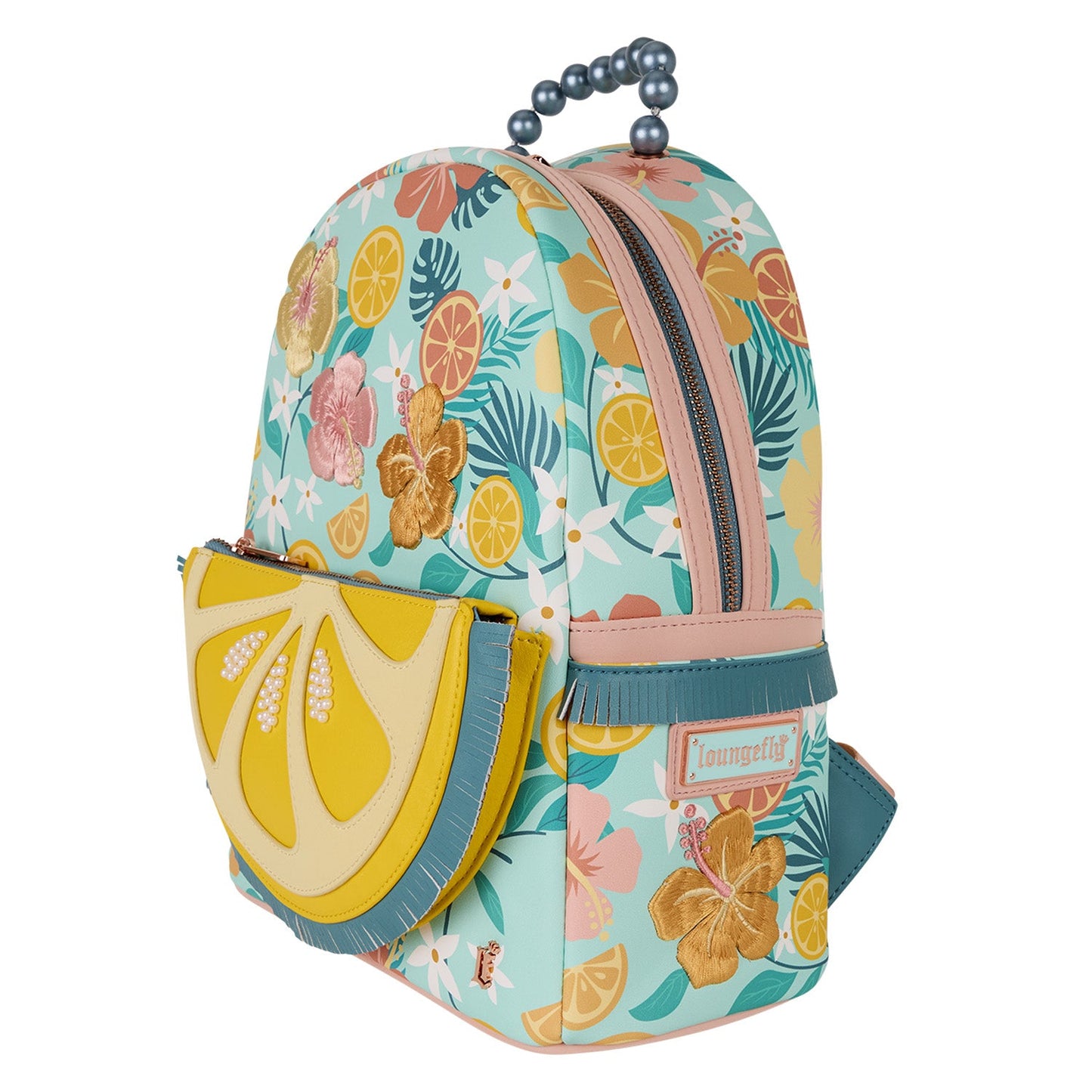 Loungefly Tropical Lemon Floral Mini Backpack