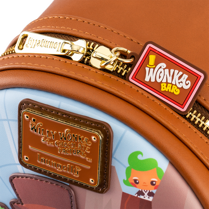Loungefly WB Willy Wonka Charlie and The Chocolate Factory 50th Anniversary Mini Backpack
