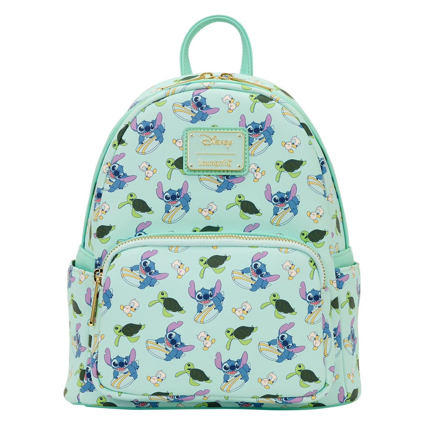Loungefly Disney All-Over Print Stitch and Duck Backpack
