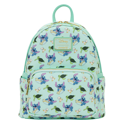Loungefly Disney All-Over Print Stitch and Duck Backpack