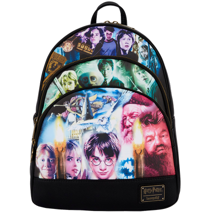 Loungefly Harry Potter Trilogy Triple Pocket Mini Backpack