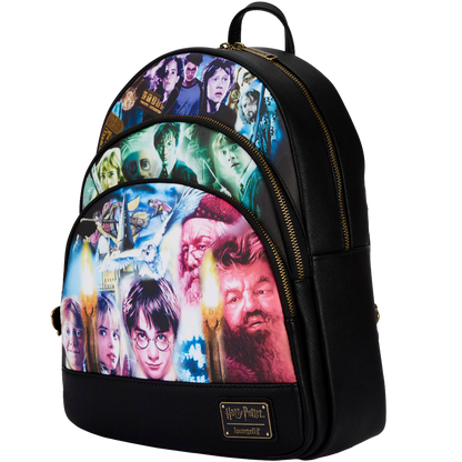 Loungefly Harry Potter Trilogy Triple Pocket Mini Backpack