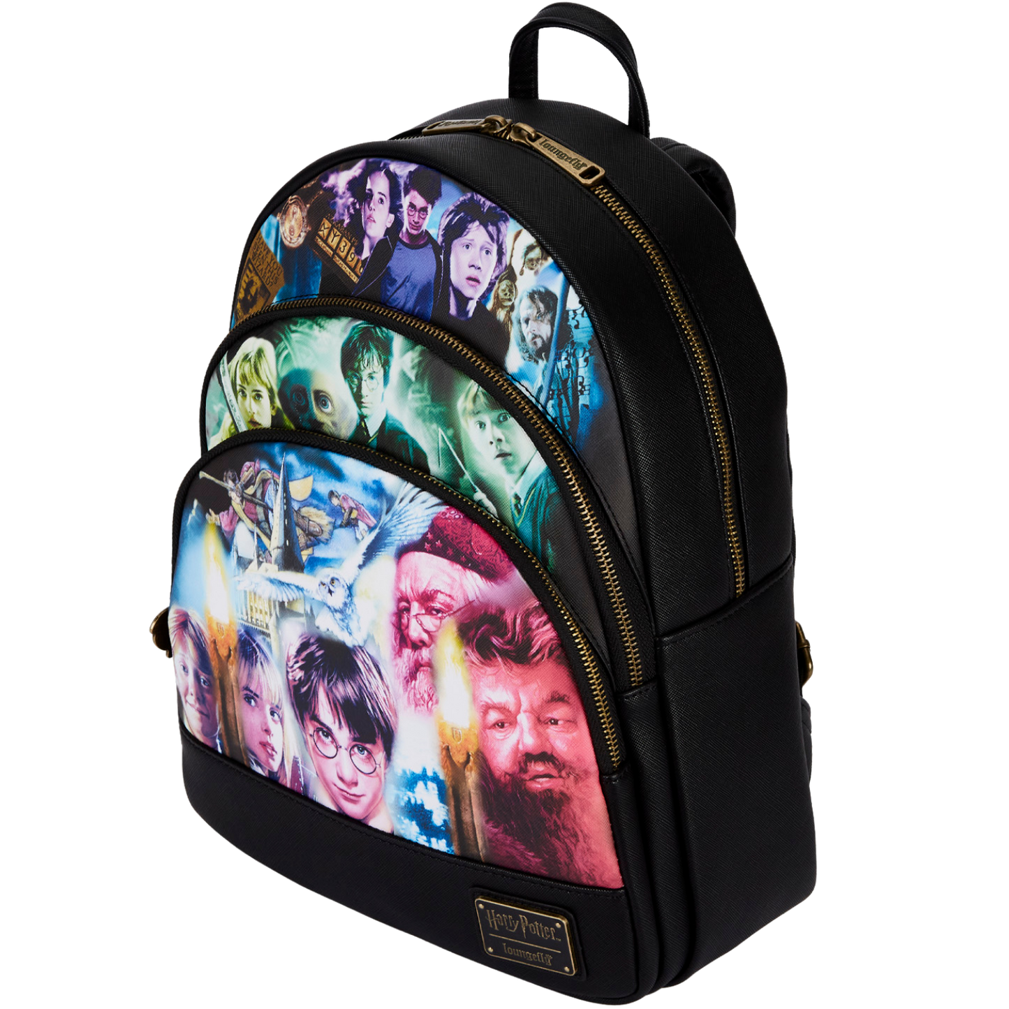 Loungefly Harry Potter Trilogy Triple Pocket Mini Backpack