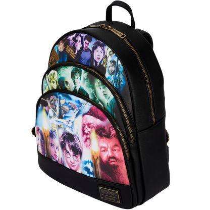 Loungefly Harry Potter Trilogy Triple Pocket Mini Backpack