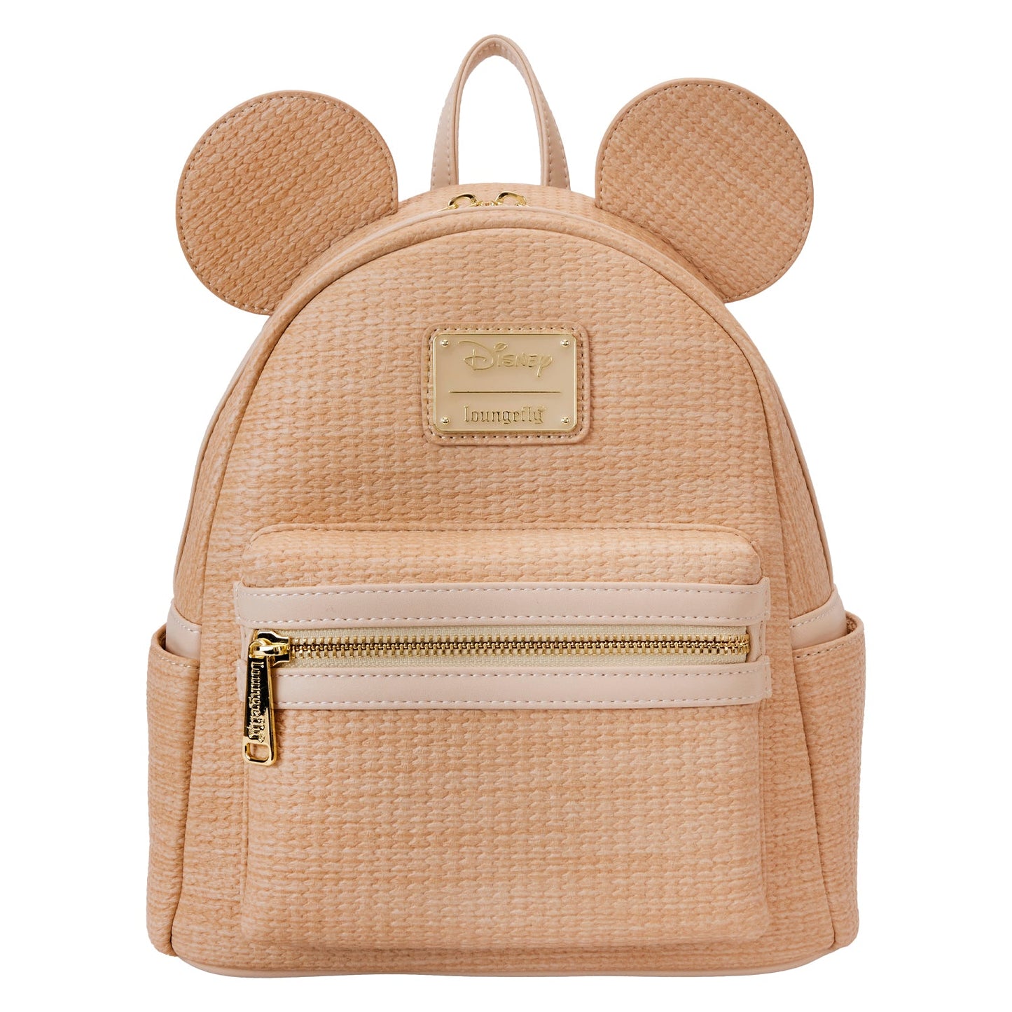 Loungefly Disney Mickey Mouse Woven Straw Texture Mini Backpack