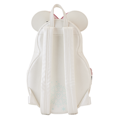 Loungefly Disney Minnie Pastel Figural Snowman Mini Backpack
