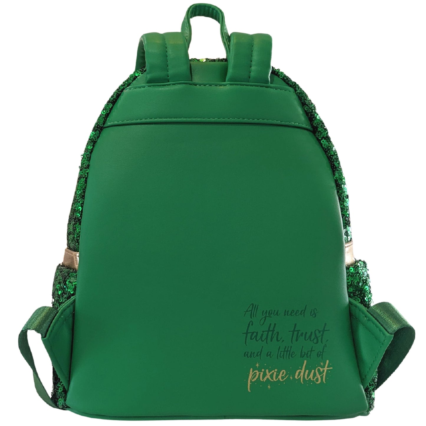 Loungefly Tinkerbell Emerald Green Sequin Mini Backpack Exclusive