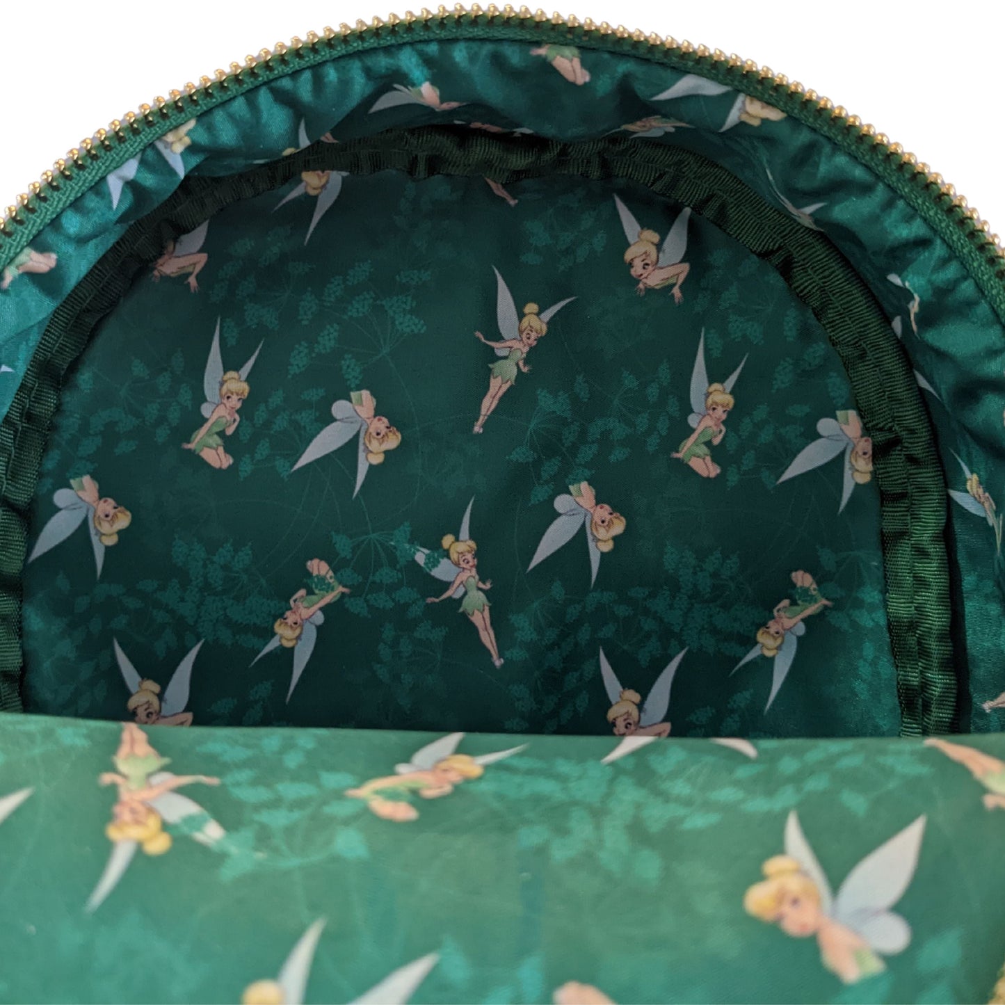 Loungefly Tinkerbell Emerald Green Sequin Mini Backpack Exclusive
