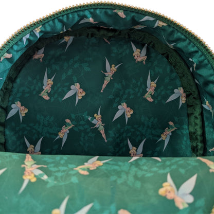 Loungefly Tinkerbell Emerald Green Sequin Mini Backpack Exclusive