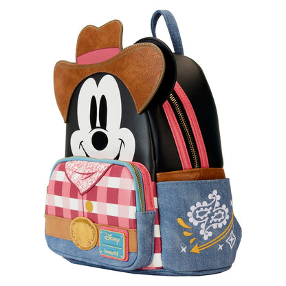 Loungefly Disney Western Mickey Mouse Cosplay Mini Backpack