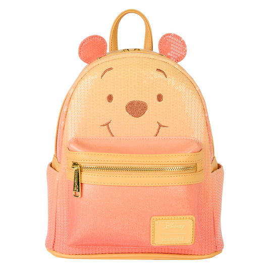 Loungefly Disney Winnie the Pooh Cosplay Sequin Glitter Mini Backpack