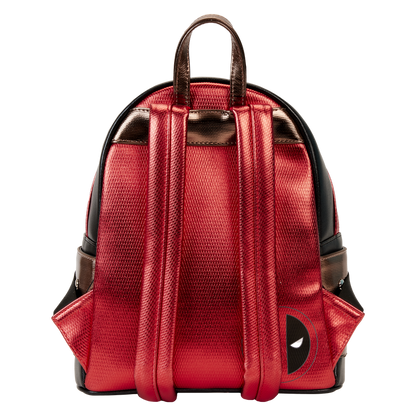 Loungefly Marvel Metallic Deadpool Cosplay Mini Backpack