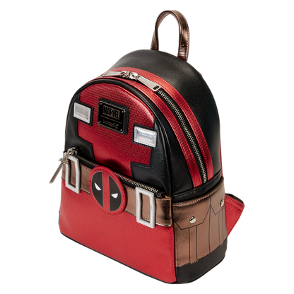 Loungefly Marvel Metallic Deadpool Cosplay Mini Backpack