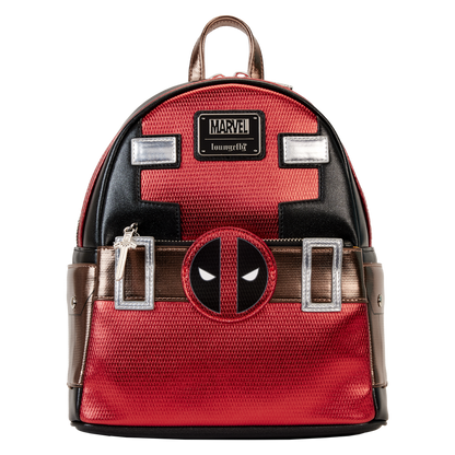 Loungefly Marvel Metallic Deadpool Cosplay Mini Backpack