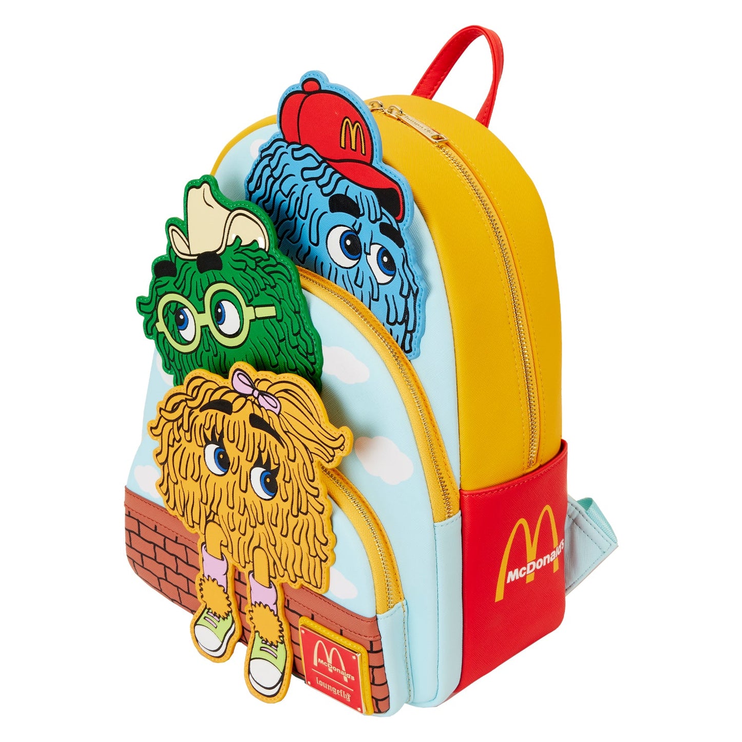 Loungefly McDonald's Triple Pocket Fry Guys Mini Backpack