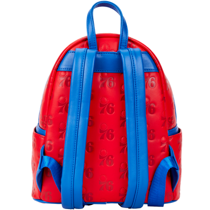 Loungefly NBA Philly 76ers Debossed Logo Mini Backpack