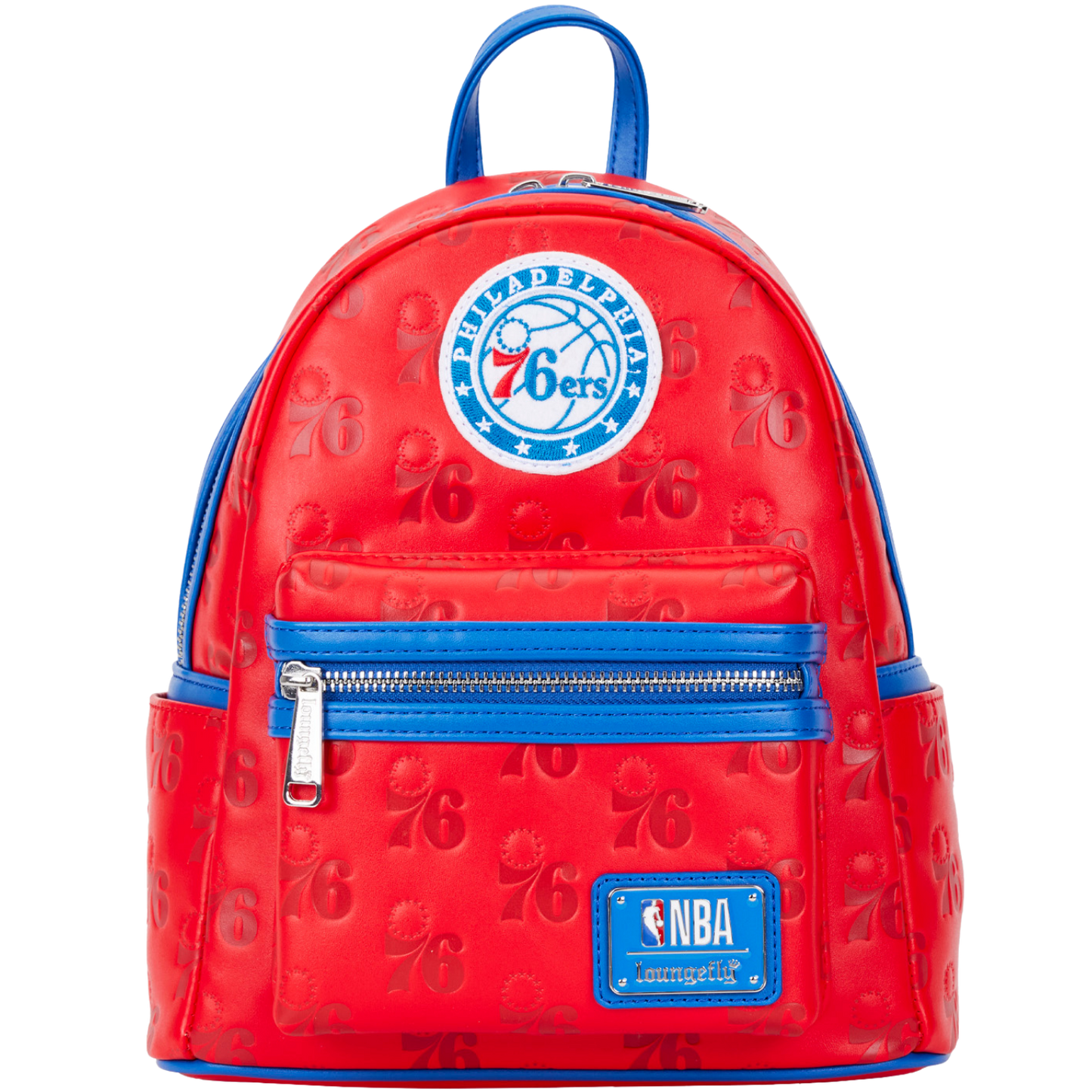 Loungefly NBA Philly 76ers Debossed Logo Mini Backpack