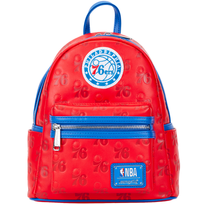 Loungefly NBA Philly 76ers Debossed Logo Mini Backpack